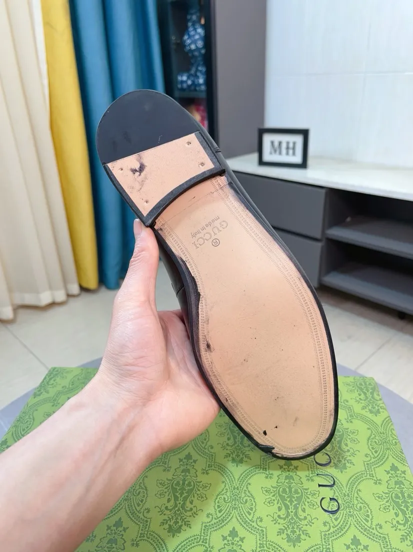Men's shoes 💰500🌹🌹【GUCCI】The most popular classic Gucci leather shoes. Synchronized with the official website, the upper is made of Italian first-layer cowhide ➕cowhide lining, with unique brand and unique craftsmanship. Highlighting the hot style of the new year. Stop hesitating, stop wandering, get it now. Number: 38--44